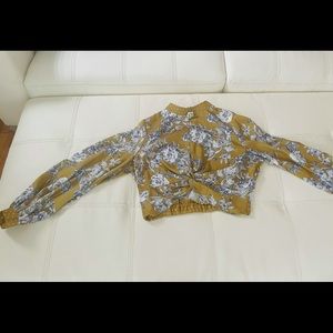 Sophisticated and Sexy Cropped Blouse